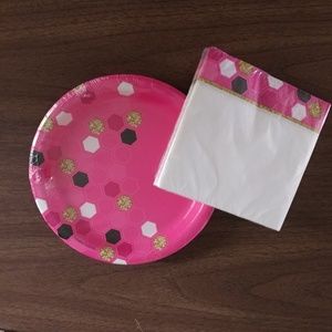 Party Plates and Beverage Napkins